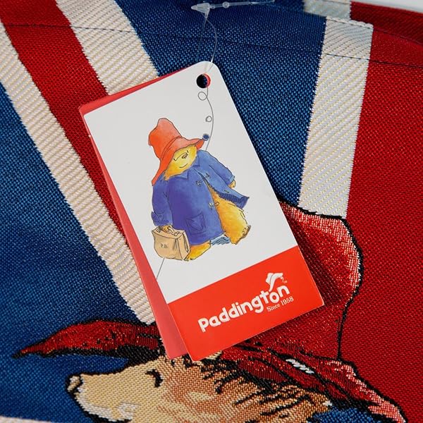 Signare Tapestry Union Jack Paddington Bear™ with Marmalade Flat Bag Reusable Grocery Shopping Eco-Friendly Tote Bag for Women with Paddingt, Flat Bag, Medium - Image 5