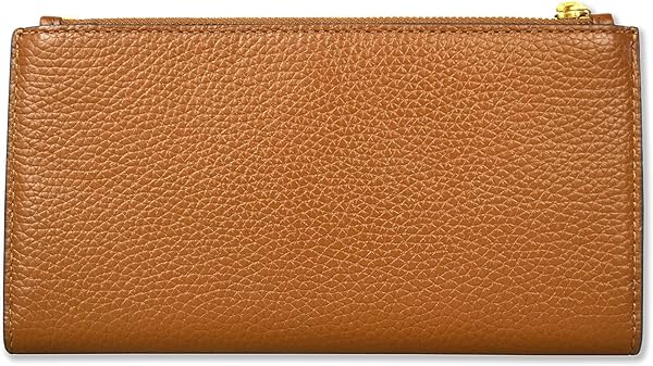 Tory Burch 139540 Blake Color-Block Cortado Brown With Gold Hardware Women's Slim Wallet - Image 4