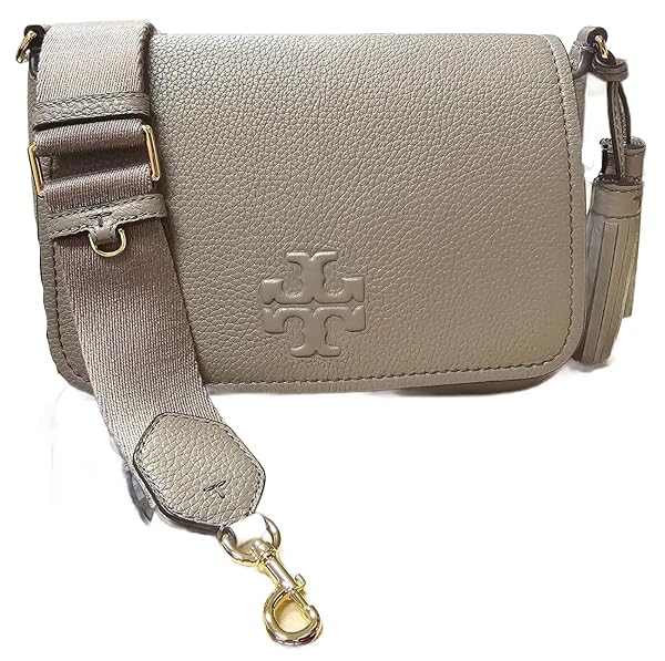 Tory Burch 144688 Thea Flap Grey Heron With Gold Hardware Women's Crossbody Bag - Image 3