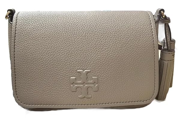 Tory Burch 144688 Thea Flap Grey Heron With Gold Hardware Women's Crossbody Bag - Image 4