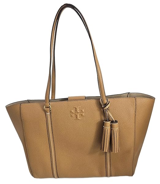 Tory Burch cheapest taupe handbag with gold hardware. Bag