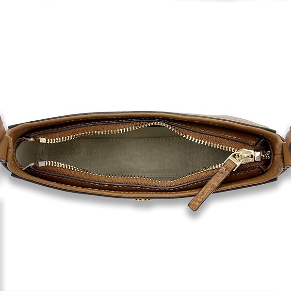 Tory Burch 150258 Emerson Moose Brown Saffiano Leather With Gold Hardware Women's Shoulder Bag - Image 4