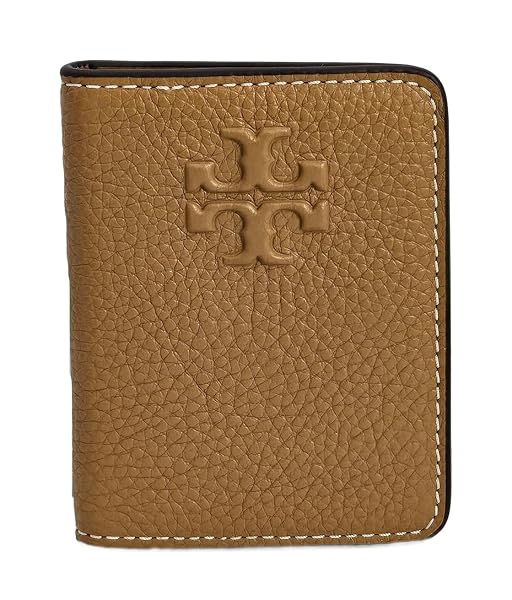 Tory Burch 150450 Thea Tiramisu Tan With Gold Hardware Women's Slim Card Case