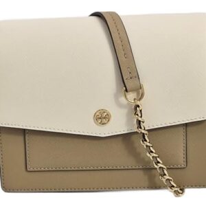Tory Burch 154318 Robinson Color-Block Women's Convertible Shoulder Bag (Tan)