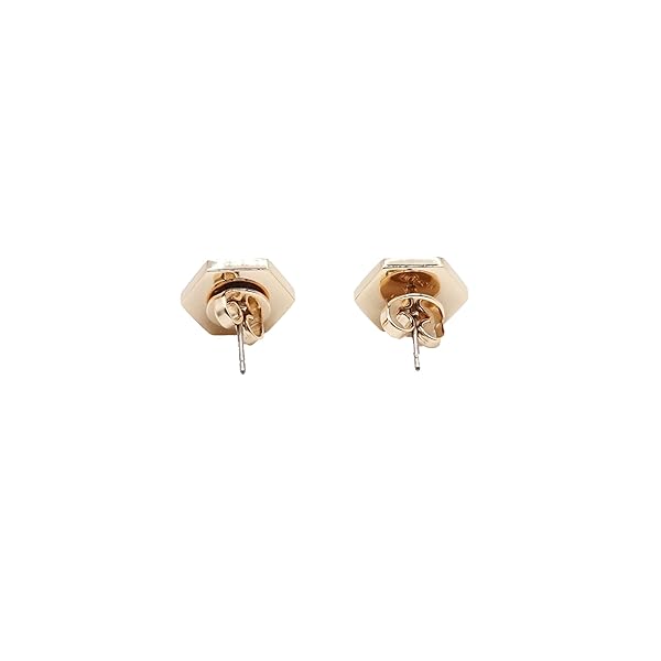 Tory Burch 82437 Claret With Tory Gold Women's Hex Logo Enamel Earrings - Image 3