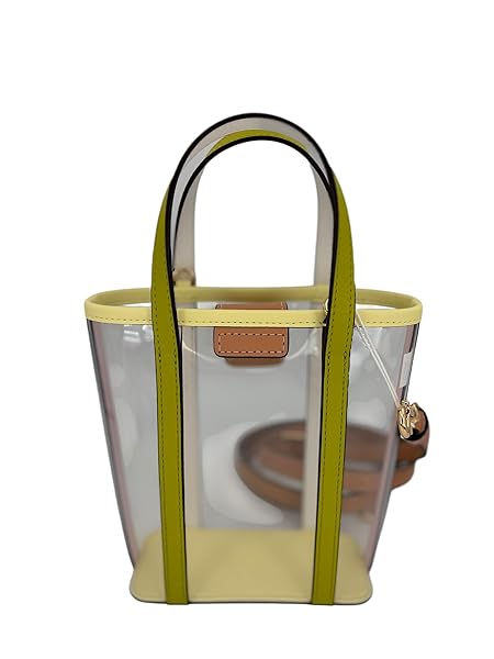 Tory Burch Blake Clear Mini Shopper Tote Bag, Green, Tan - 画像 (4)