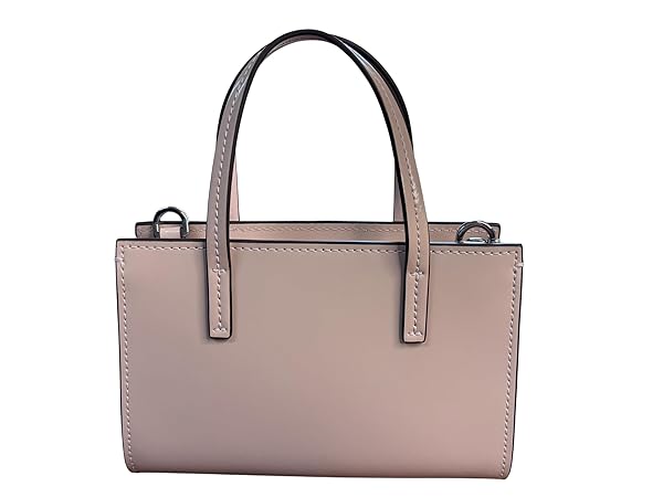 Tory Burch Blake Patent Mini Tote 164018 Soft Pink 610 One Size 7.75" x 4.5" with Detachable/adjustable strape - Image 4