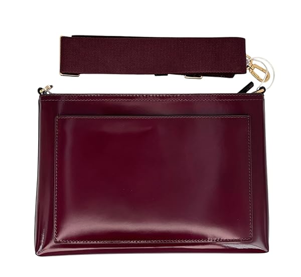Tory Burch Blake Patent Swingpack 156480 Royal Burgundy 627 - Image 4