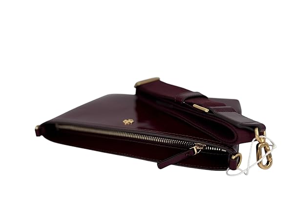 Tory Burch Blake Patent Swingpack 156480 Royal Burgundy 627 - Image 5