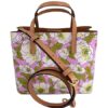 Tory Burch Blake Printed Small Tote Bold Flowers Combo E Pink Green Purple One Size