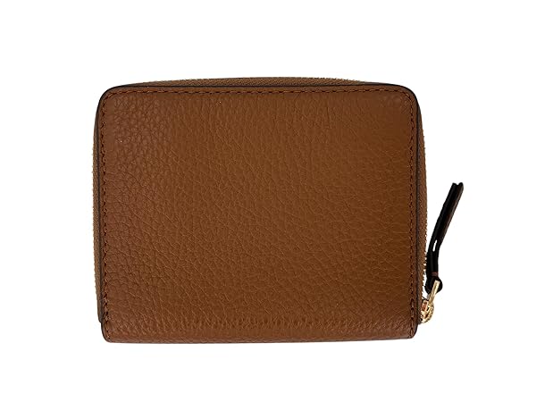 Tory Burch Britten BI Fold Wallet 146708 Moose Brown with Brass Rolled in Gold Tone Hardware - Image 5