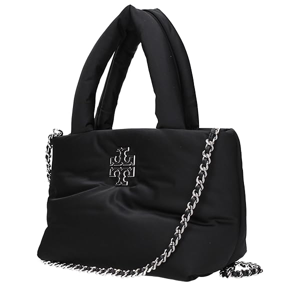 Tory Burch Britten Nylon Puffy Mini Tote (Black) - Image 3