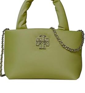 Tory Burch Britten Nylon Puffy Mini Tote (Candy Lime)