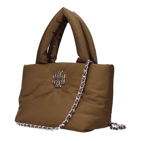 Tory Burch Britten Nylon Puffy Mini Tote (Coffee) - Image 3