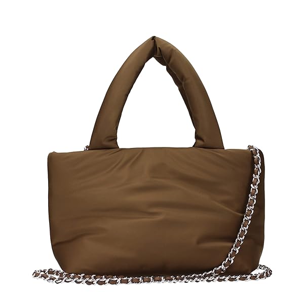 Tory Burch Britten Nylon Puffy Mini Tote (Coffee) - Image 4