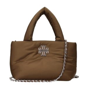 Tory Burch Britten Nylon Puffy Mini Tote (Coffee)