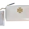 Tory Burch Britten Patent Leather Continental Wallet Zip Closure 164596 Deven Sand 288 One Size
