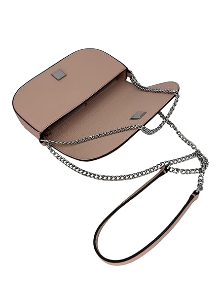 Tory Burch Chelsea Pebbled Crossbody Bag Shell Pink - Image 3
