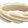 Tory Burch Crystal Resin Bangle Ivory One Size