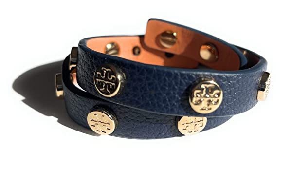 Tory burch leather discount double wrap stud bracelet