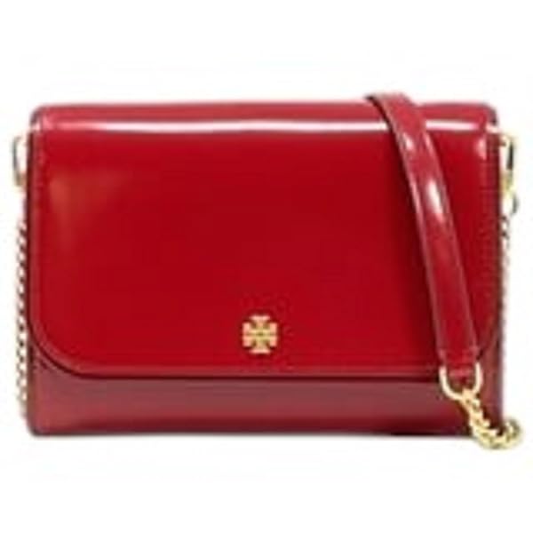Tory Burch Emerson Chain Wallet Crossbody/Clutch (Red Patent Leather)
