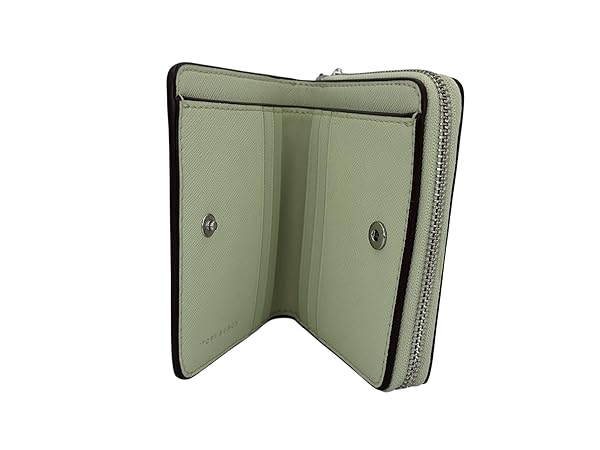 Tory Burch Emerson Mini Wallet 147606 Meadow Mist w Saffiano leather - Image 4