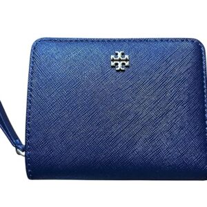 Tory Burch Emerson Mini Wallet 147606 Tory Navy w Saffiano leather