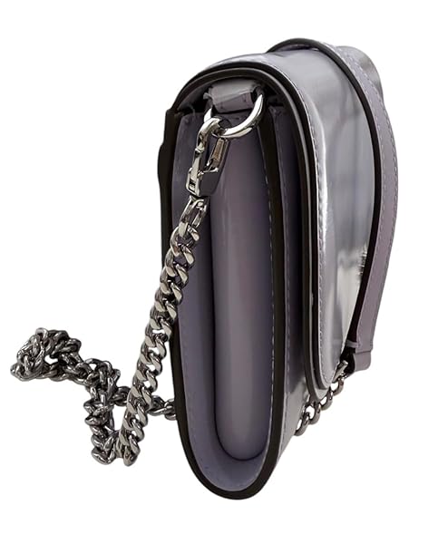 Tory Burch Emerson Patent Chain Wallet 139427 Violet Sky 537 - Image 4