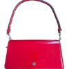 Tory Burch Emerson Patent Leather Convertible Crossbody Bag, Warm Red, Shinny Sexy Red