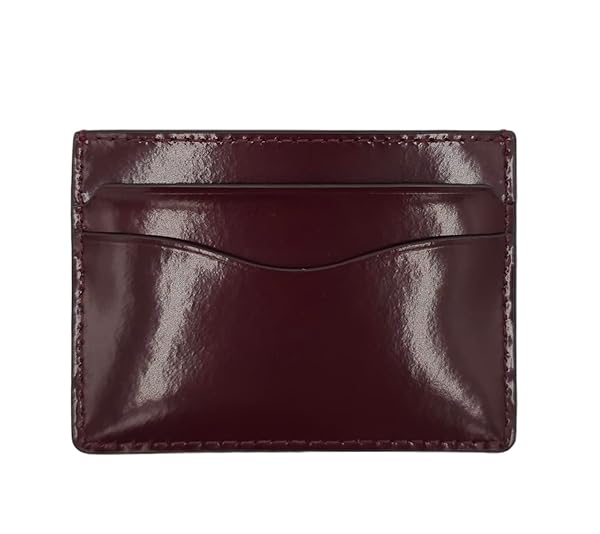 Tory Burch Emerson Patent Slim Card Case 139340 Royal Burgundy / 627 Red Wine One Size - Image 3