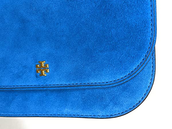 Tory Burch Emerson Suede Flap Adjustable shoulder Bag 139586 Gentian 488 - Image 3