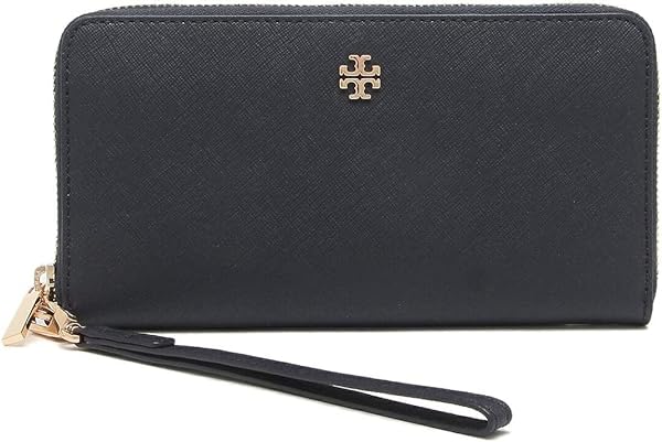 Tory Burch Emerson Wristlet Zip Continental Wallet Tory Navy