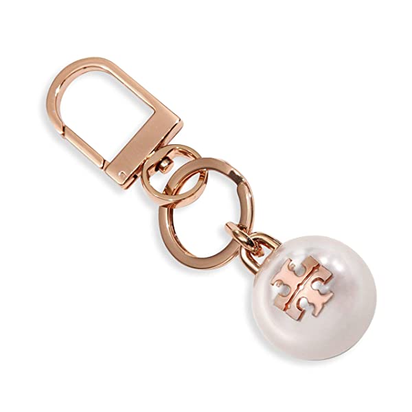 Tory Burch Gift Keychain Keyfob Pearl Logo TB Rose Gold 192485335347 -  Beyond Joy