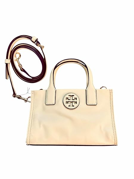 Tory Burch Nylon Printed Ella Mini Tote 146437 Lemon Sugar One Size 7" x 4.5" - Image 3