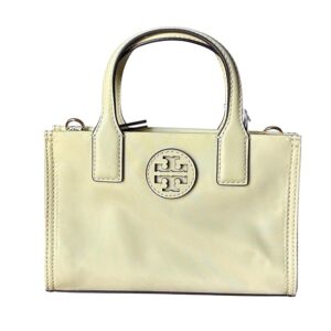 Tory Burch Nylon Printed Ella Mini Tote 146437 Lemon Sugar One Size 7" x 4.5"