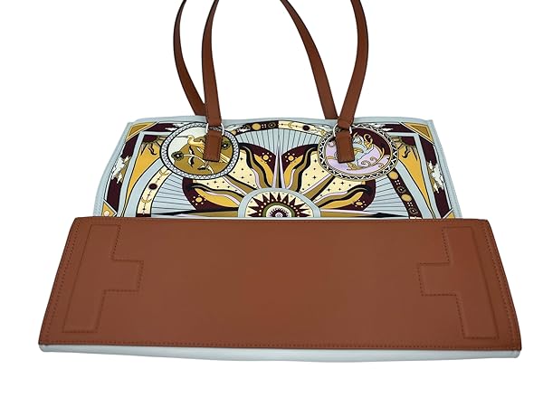 Tory Burch Nylon Printed Ella Tote 160247 Burgundy Sundial Ella One Size - 이미지 4