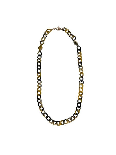 Tory Burch Hex Resin Face Mask Chain Green, Ivory, and Balck