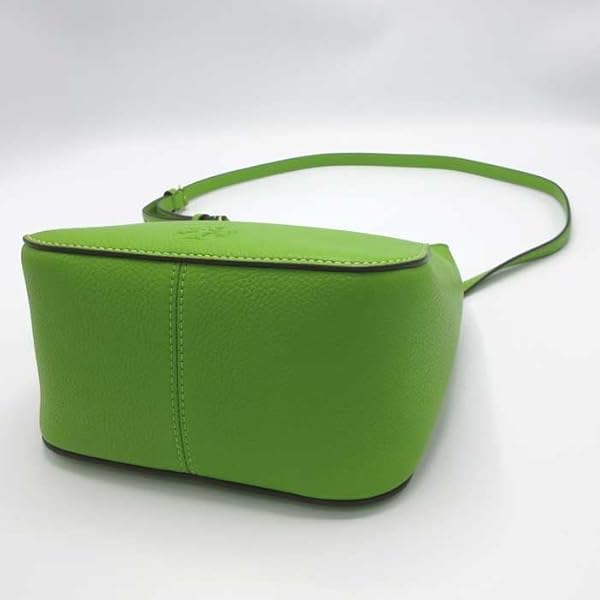 Tory Burch Thea Small Bucket Bag in Green Leather (Wheatgrass) - Image 6