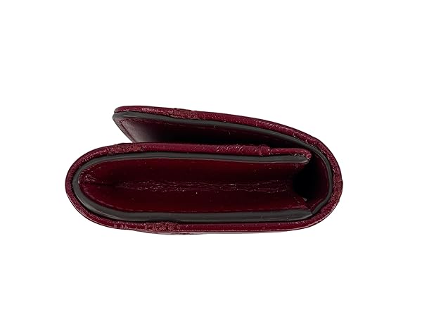 Tory Burch Willa Card Case 153333 Sorrel 646 Deep Red - Image 3
