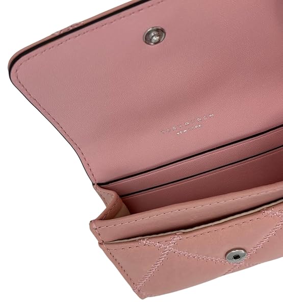 Tory Burch Willa Card Case 156096 Rose Sachet 668 Pastel Pink - Image 4
