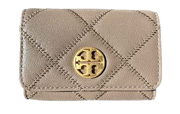 Tory Burch Willa Card Case 87866 Volcanic Stone 066 One Size