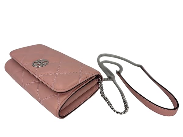 Tory Burch Willa Leather Chain Wallet 156095 Rose Sachet 668 - Image 5