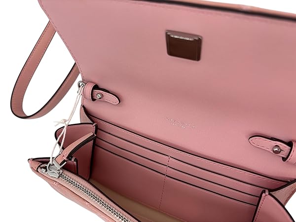 Tory Burch Willa Leather Chain Wallet 156095 Rose Sachet 668 - Image 6