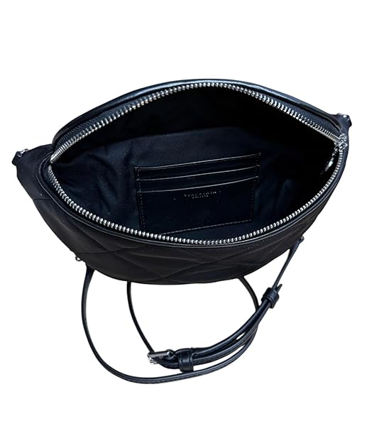 Tory Burch Willa Quilted Nylon Belt Bag Fanny Pack Waist Bag (Black) - Image 5