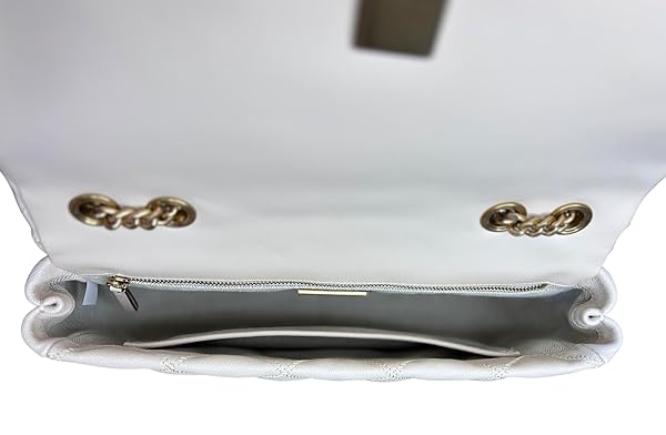 Tory Burch Willa Shoulder Bag New Brie One Size Quilted Leather Convertible Chain Strap - Image 4