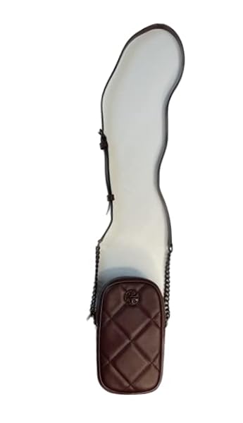 Tory Burch Willa Soft Quilt Phone Crossbody 139305 Claret Burgundy 639 - Image 4