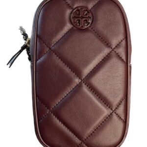 Tory Burch Willa Soft Quilt Phone Crossbody 139305 Claret Burgundy 639