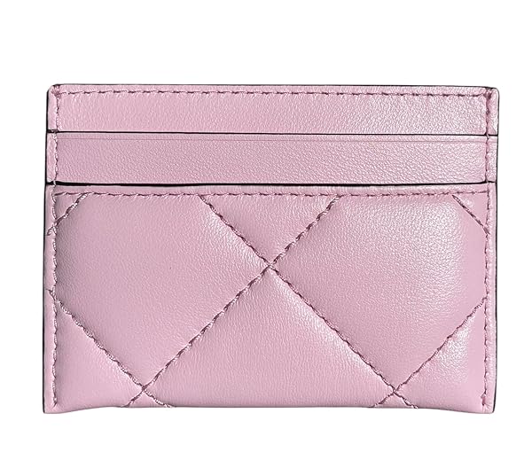 Tory Burch Willa Soft Quilt Slim Card Case 165934 Pink Plie 650 One Size Credit, I.D card case - Image 3