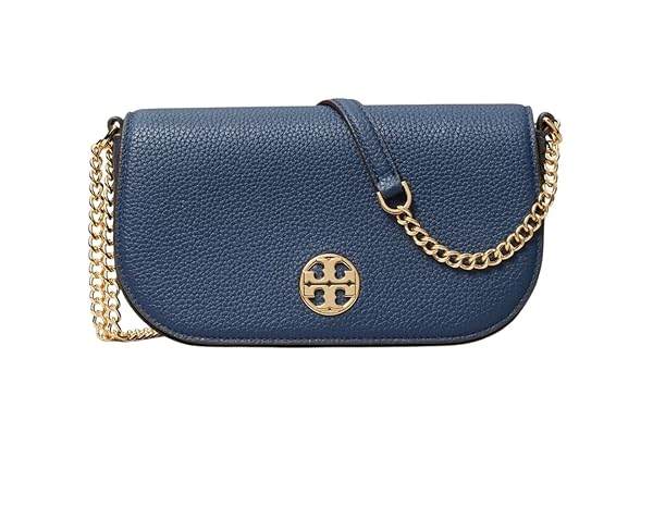 Tory Burch Women Chelsea Pebbled Leather Crossbody Shoulder bag (Royal Navy) - Image 5