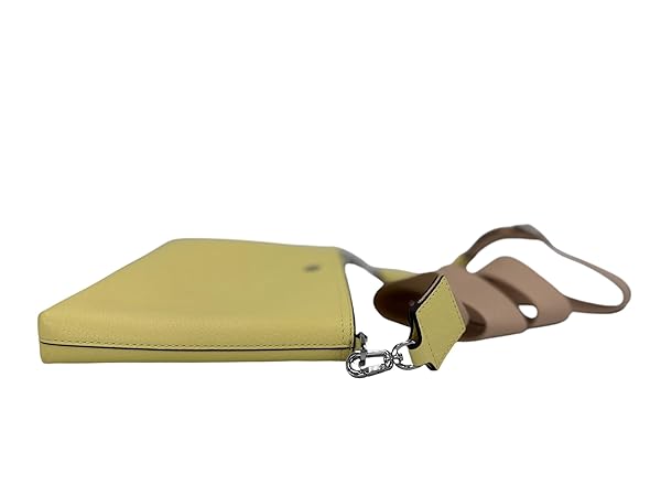 Tory Burch Women's 148314 Blake Swingpack Pebbled Leather Crossbody Shoulder Bag (Pastel Yellow) - Image 4